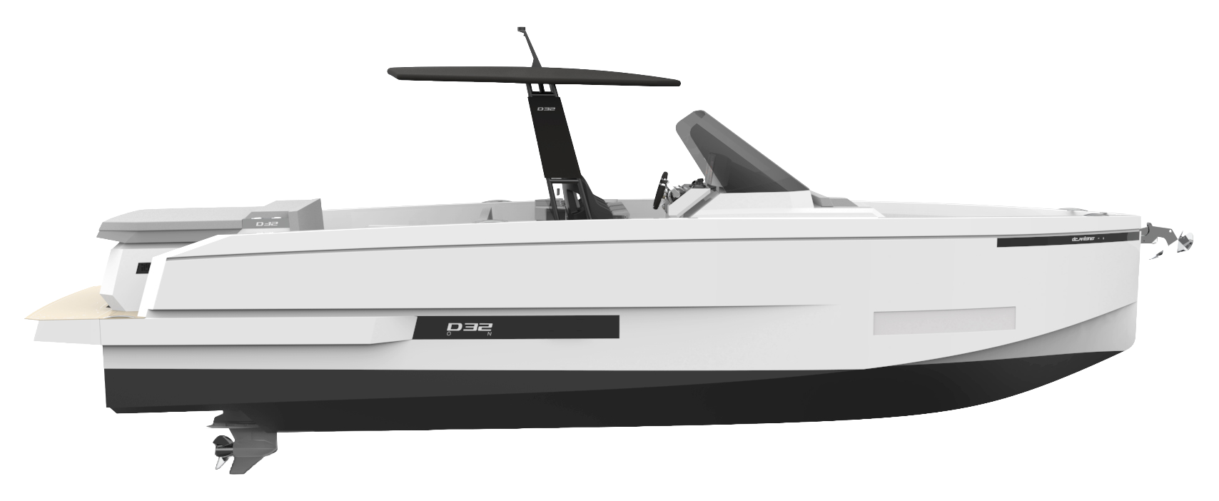 De Antonio Yachts D32 Soft-top side render