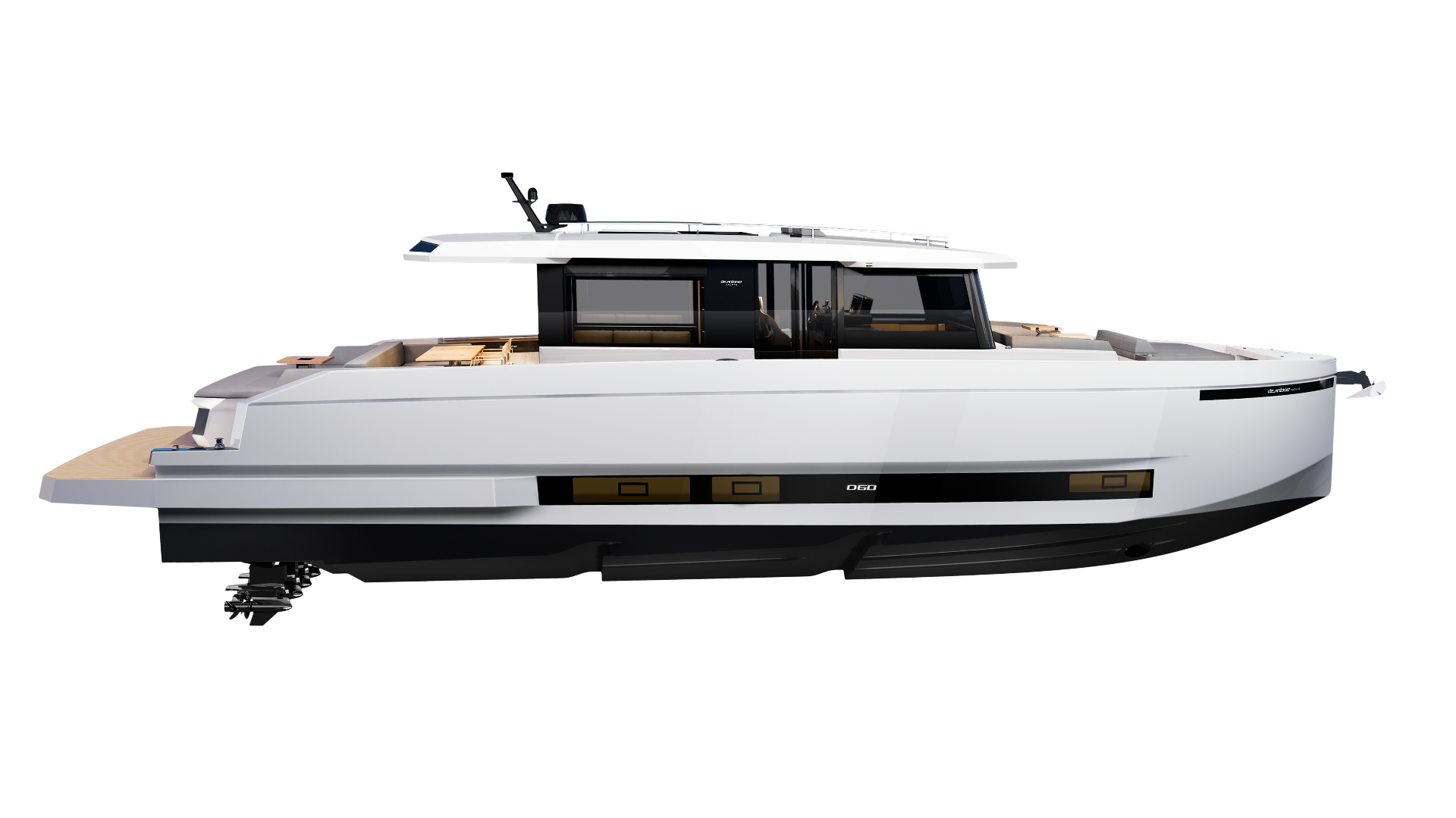 De Antonio Yachts D60 D60 side render